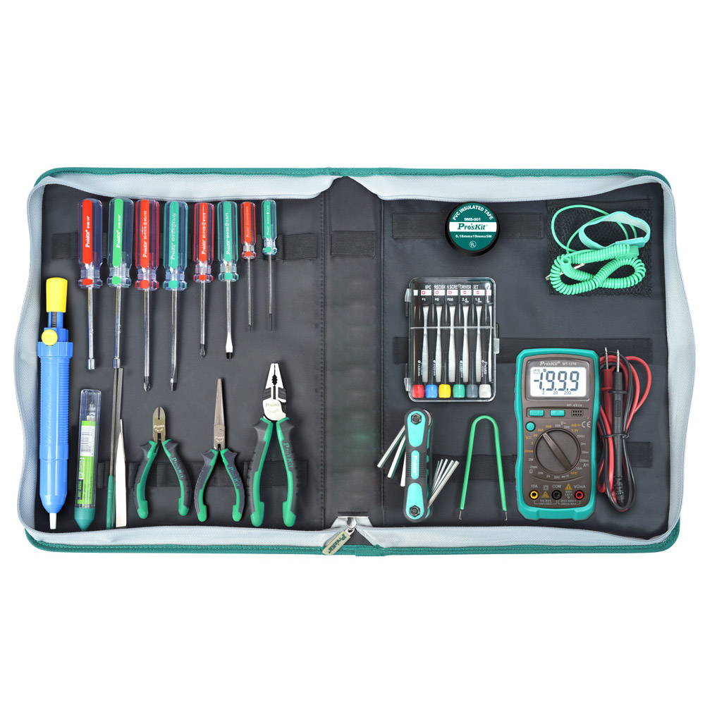 PROKIT (PK-616B) 전기 작업용 공구세트 공구툴 휴대용 케이스(패키지) 작업용 툴백 가방 수리 키트