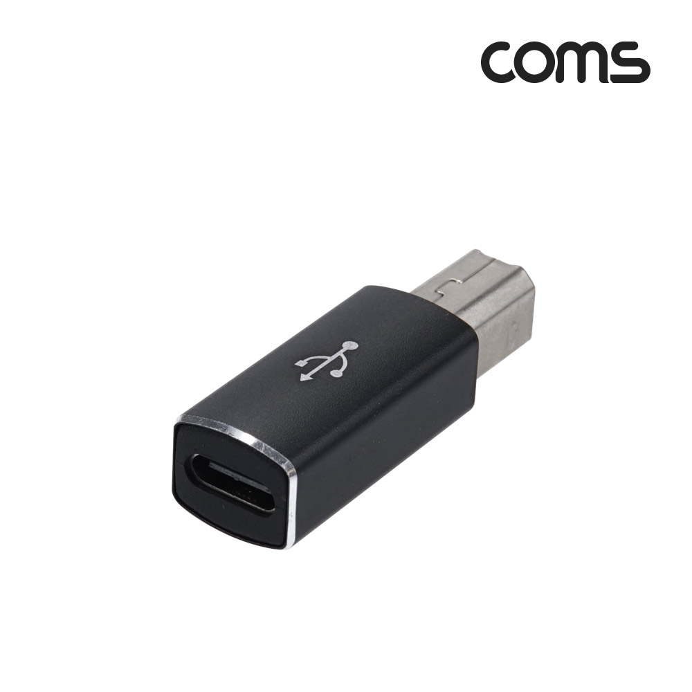 Coms USB 3.1 (Type C) 변환 젠더, C타입 (F) / USB-B (M)