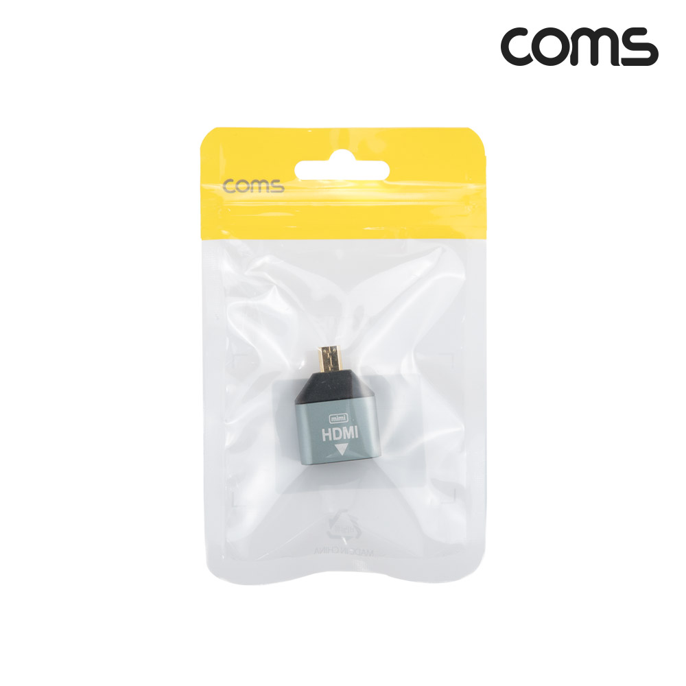 Coms HDMI 변환젠더(Micro HDMI M/HDMI F) Metal, 마이크로 HDMI