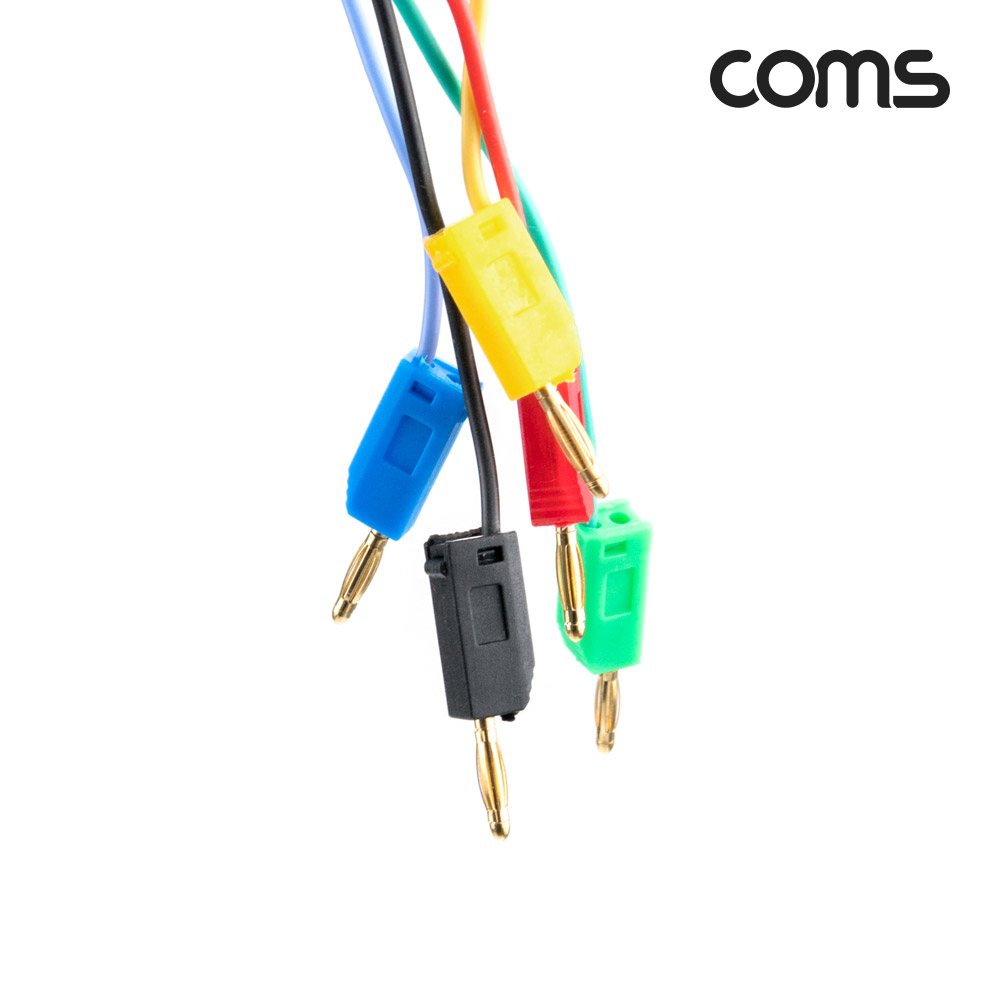 Coms 바나나 플러그 케이블 소형 5EA