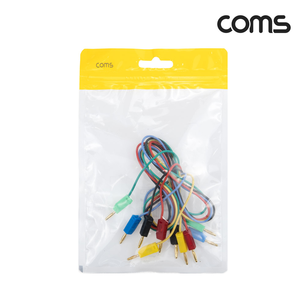 Coms 바나나 플러그 케이블 소형 5EA