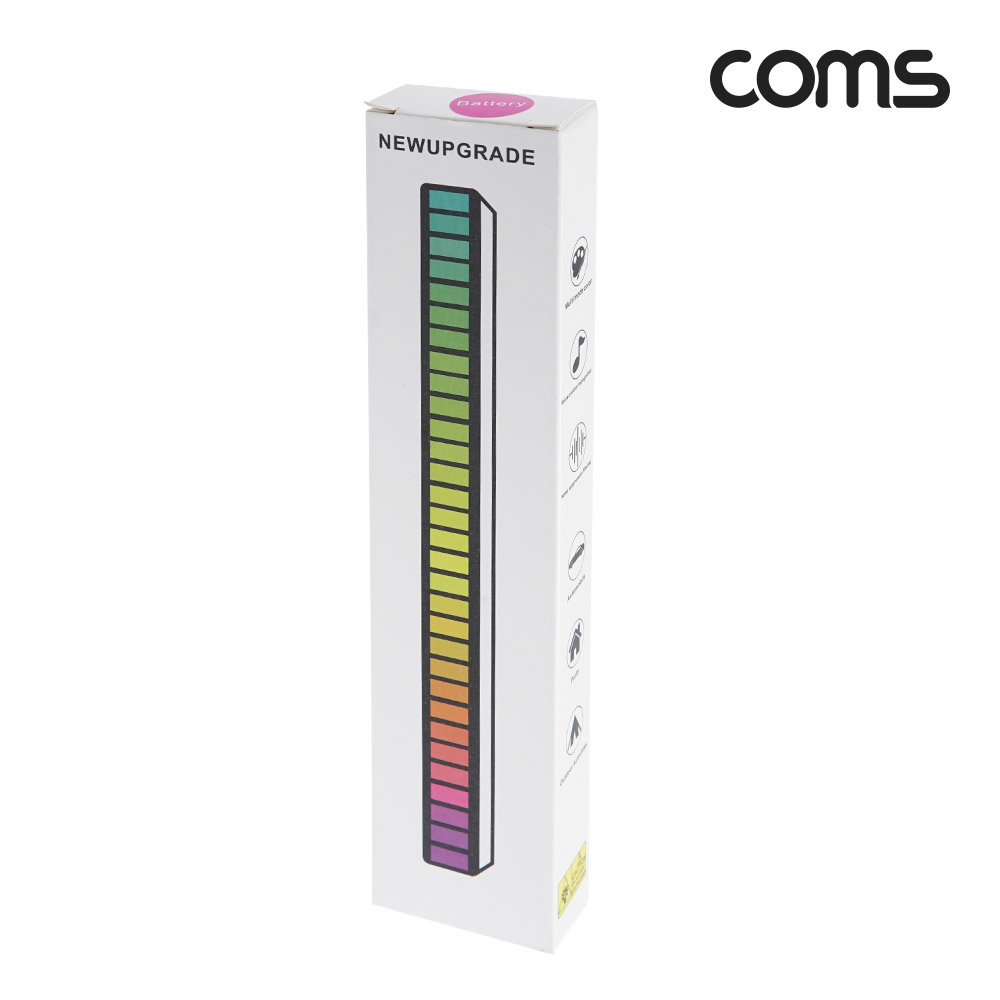 Coms 사운드 감지 LED 조명 램프 RGB LED바 음악 오디오 게임 게이밍 차량