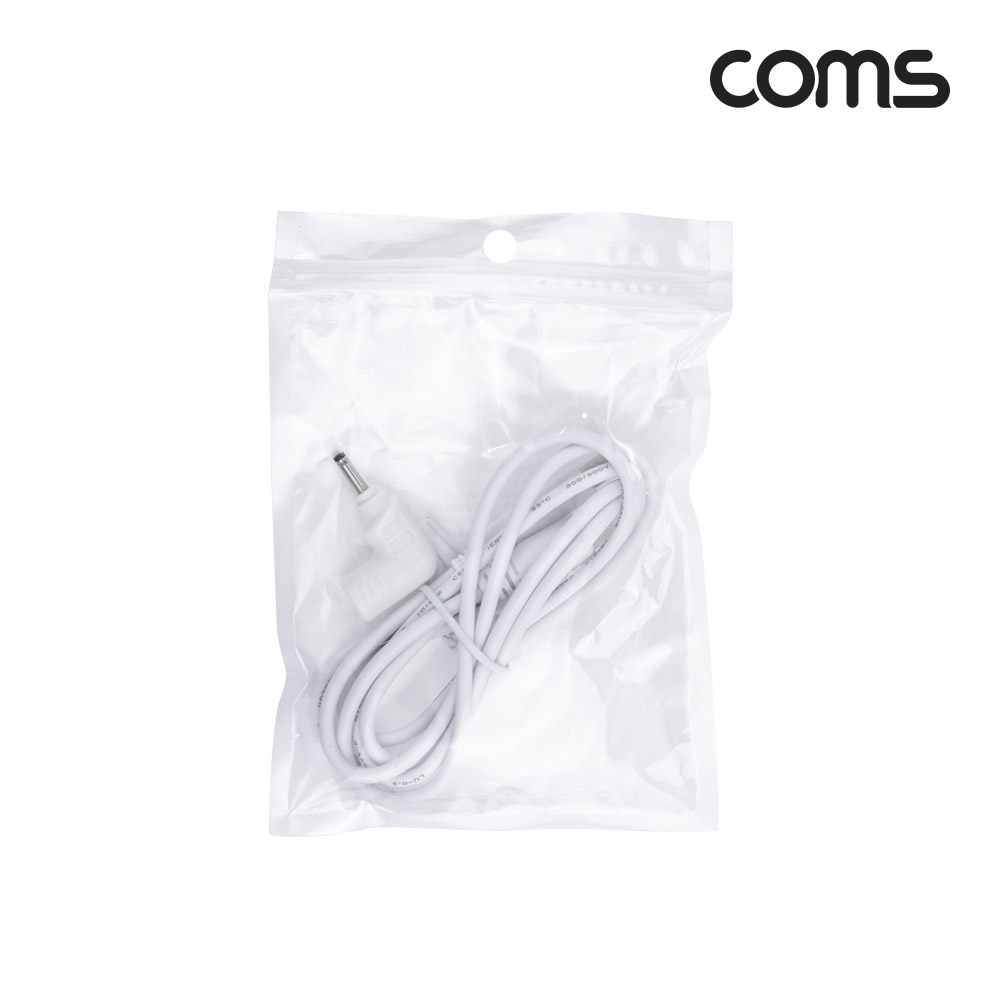 Coms USB 3.1(Type C) 노트북 전원 변환 케이블(PD to DC 팁 Samsung 전용), 충전, 젠더, 1.2m, White