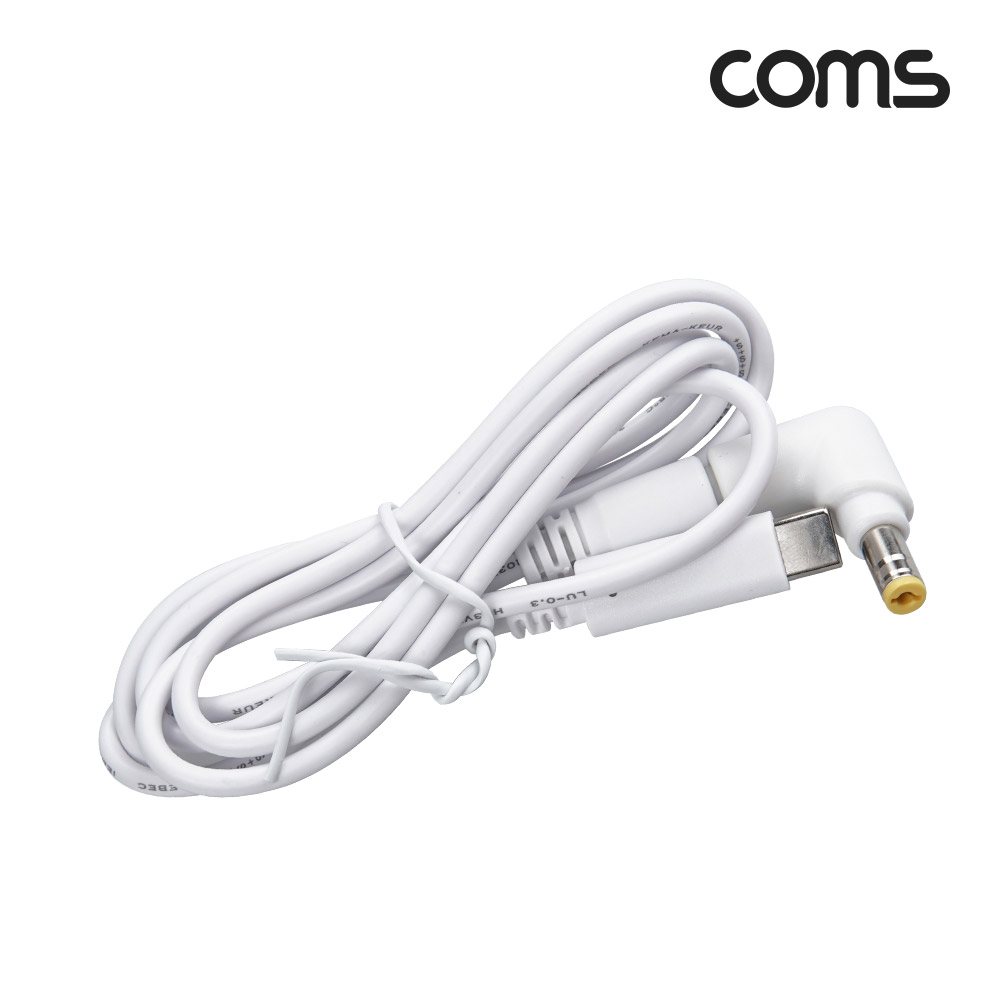 Coms USB 3.1(Type C) 노트북 전원 변환 케이블(PD to DC 팁 ACER 전용), 충전, 젠더, 1.2m, White 19V