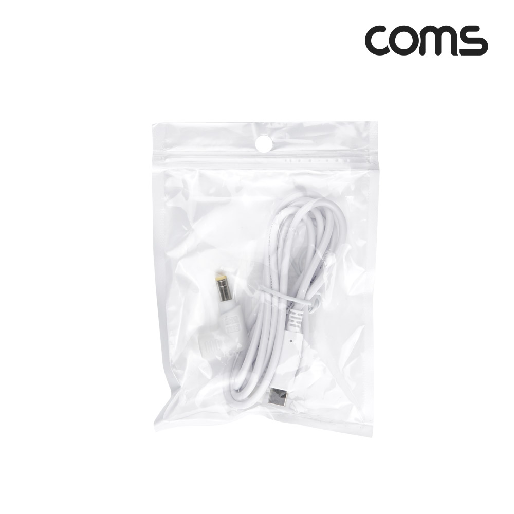 Coms USB 3.1(Type C) 노트북 전원 변환 케이블(PD to DC 팁 ACER 전용), 충전, 젠더, 1.2m, White 19V