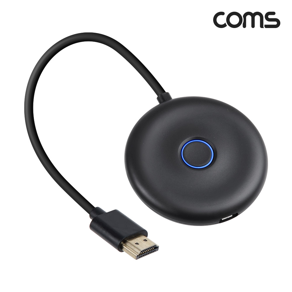Coms 4K 무선 미러링 MHL 동글 스마트폰 듀얼밴드 2.4GHz 5GHz Miracast 미라캐스트 AirPlay 3840x2160 4K@60Hz