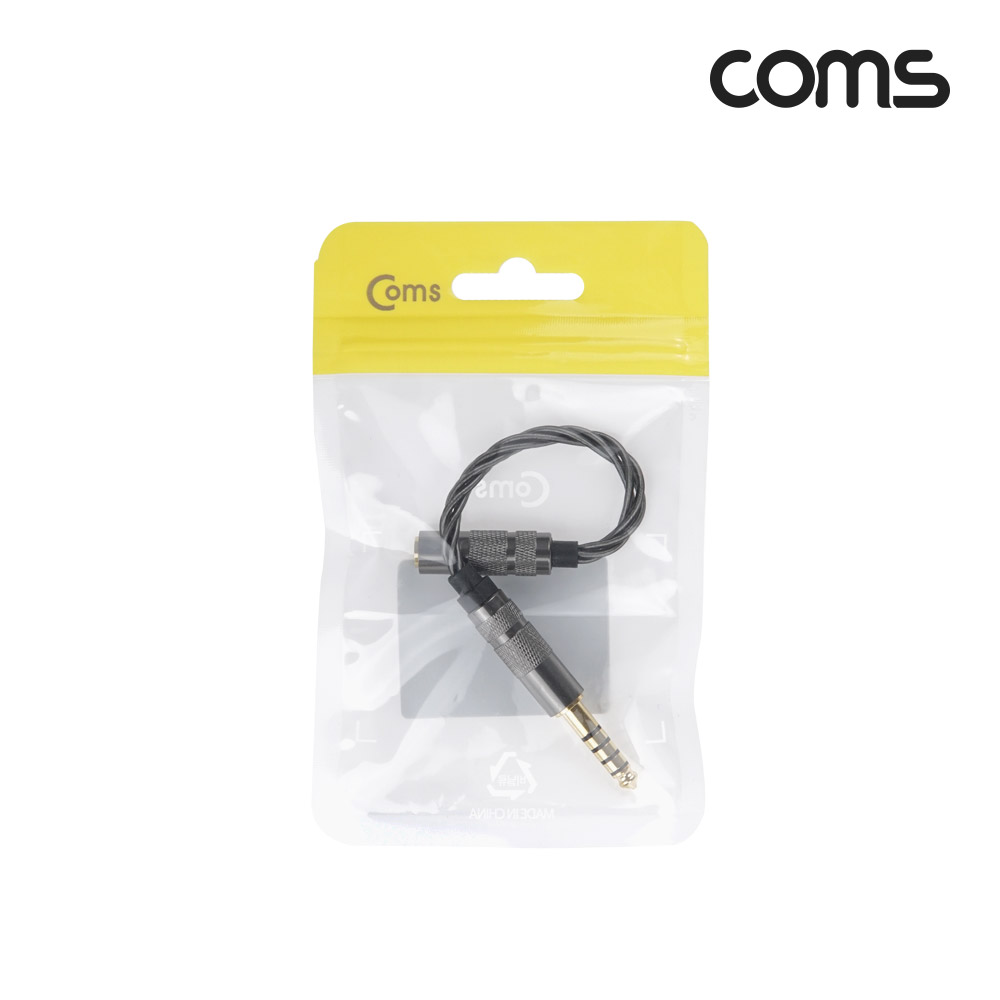 Coms 스테레오 3.5 3극 to 4.4 5극 변환 케이블 젠더, 고급 프리미엄 고품질 사운드 AUX, Stereo 밸런스 연결