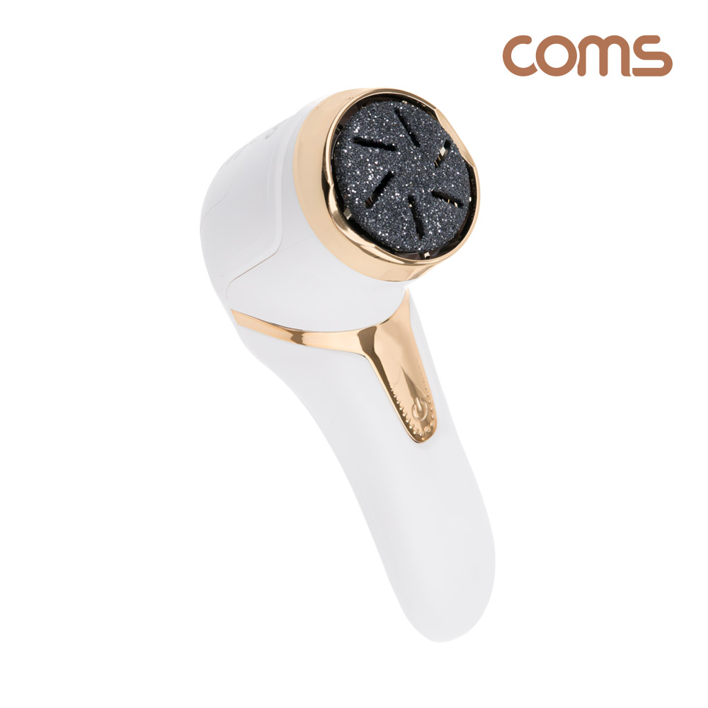 Coms 전동 발 각질 제거기, 휴대용, 무선, 진공흡입, 건조한 발 관리, 가정용