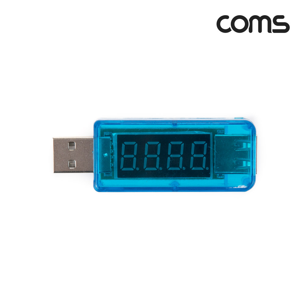 Coms USB 테스터기(전류/전압 측정) 소형 미니 휴대용
