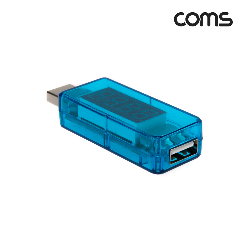 Coms USB 테스터기(전류/전압 측정) 소형 미니 휴대용