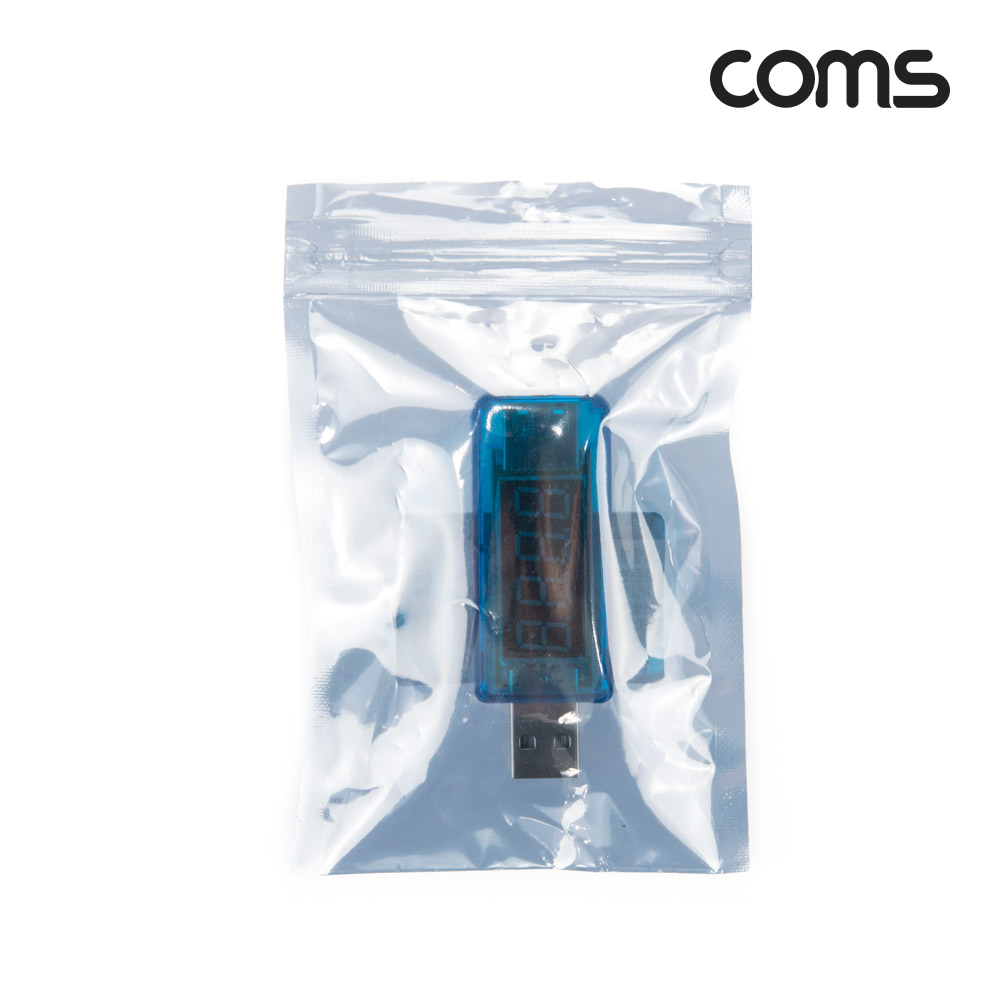 Coms USB 테스터기(전류/전압 측정) 소형 미니 휴대용