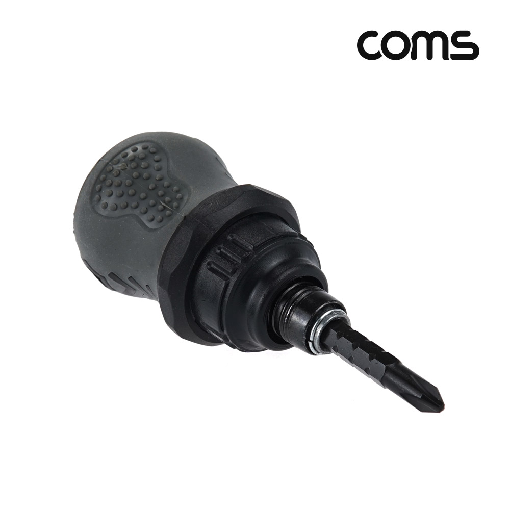 Coms 주먹 드라이버 양날 2in1+ - (플러스 마이너스, 십자 일자) short 스크류 길이조절