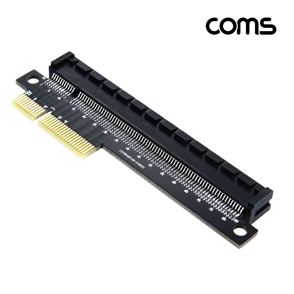 Coms PCI Express 아답터 (PCI-E 4X to 16X), PCIe 변환 어댑터(MF) 4배속 속도