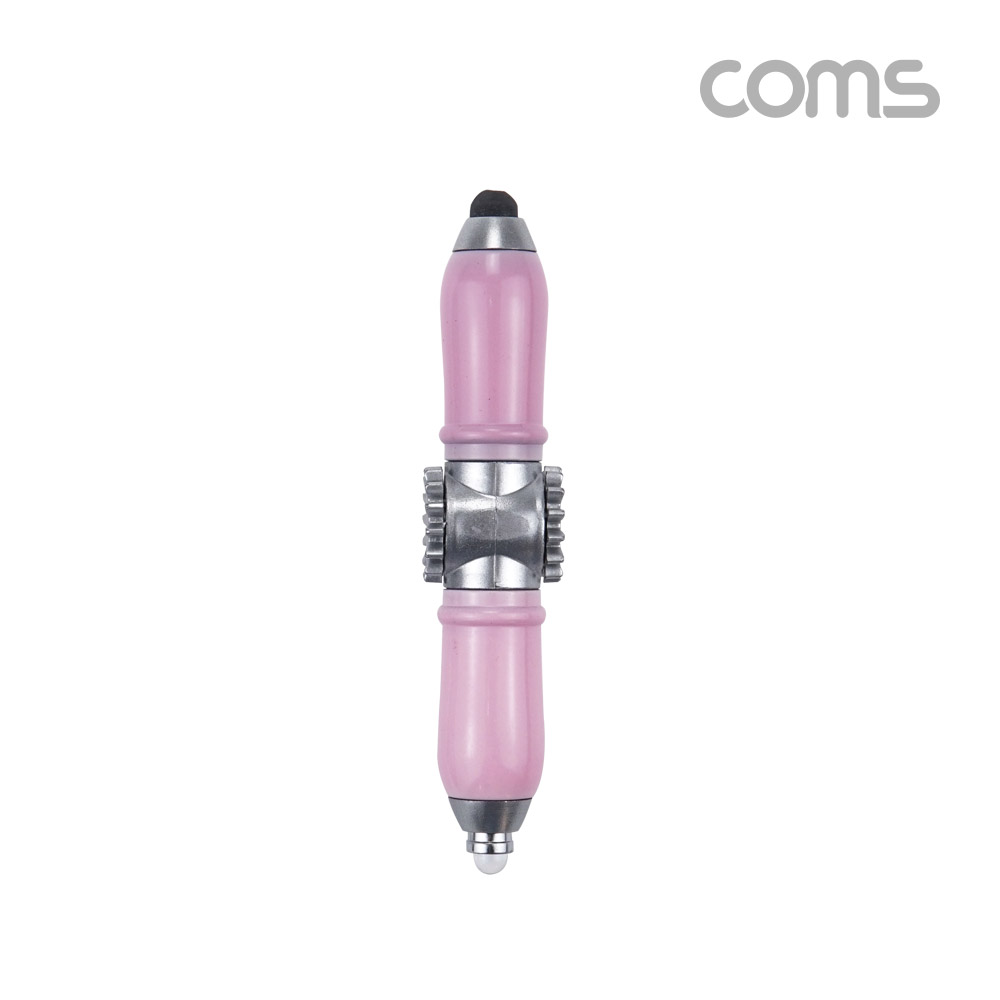 Coms 4 in 1피젯스피너, 볼펜 터치펜 램프, Pink, LED 라이트, 터치볼, 피젯토이, 키덜트 장난감
