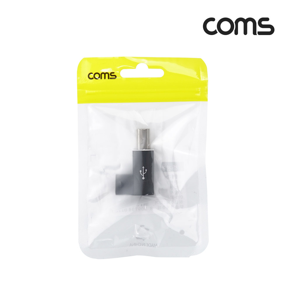 Coms USB 3.1 (Type C) 변환 꺾임 젠더, C타입 (F) / USB-B (M)
