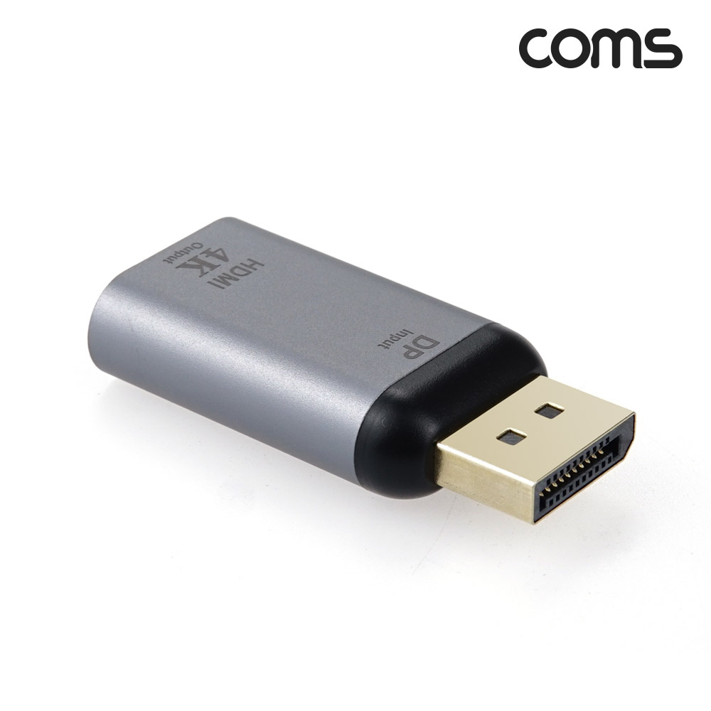 Coms 디스플레이 포트(DisPlay Port) 컨버터 / DP(M) to HDMI(F) / 4K@30Hz / 젠더
