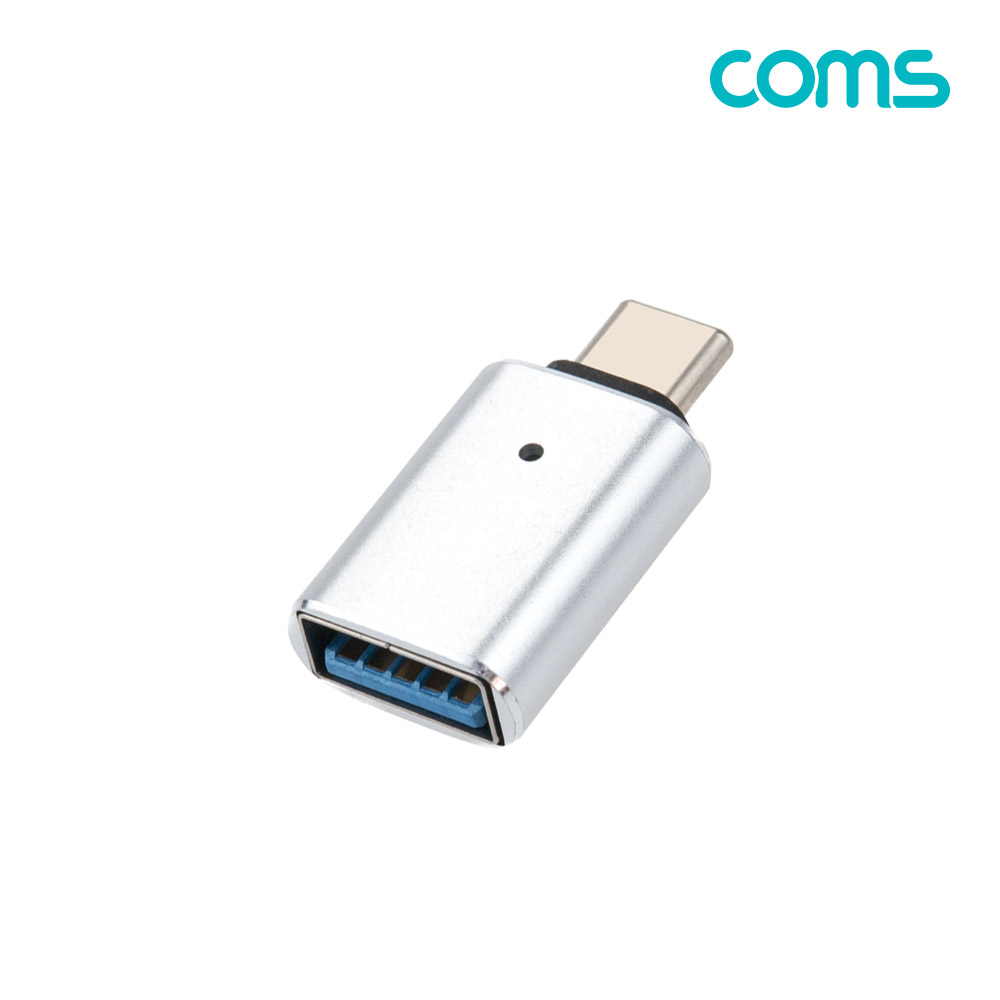 Coms 스마트폰 OTG 젠더 (USB 3.1 Type C M/USB 3.0 A F) 소형 미니