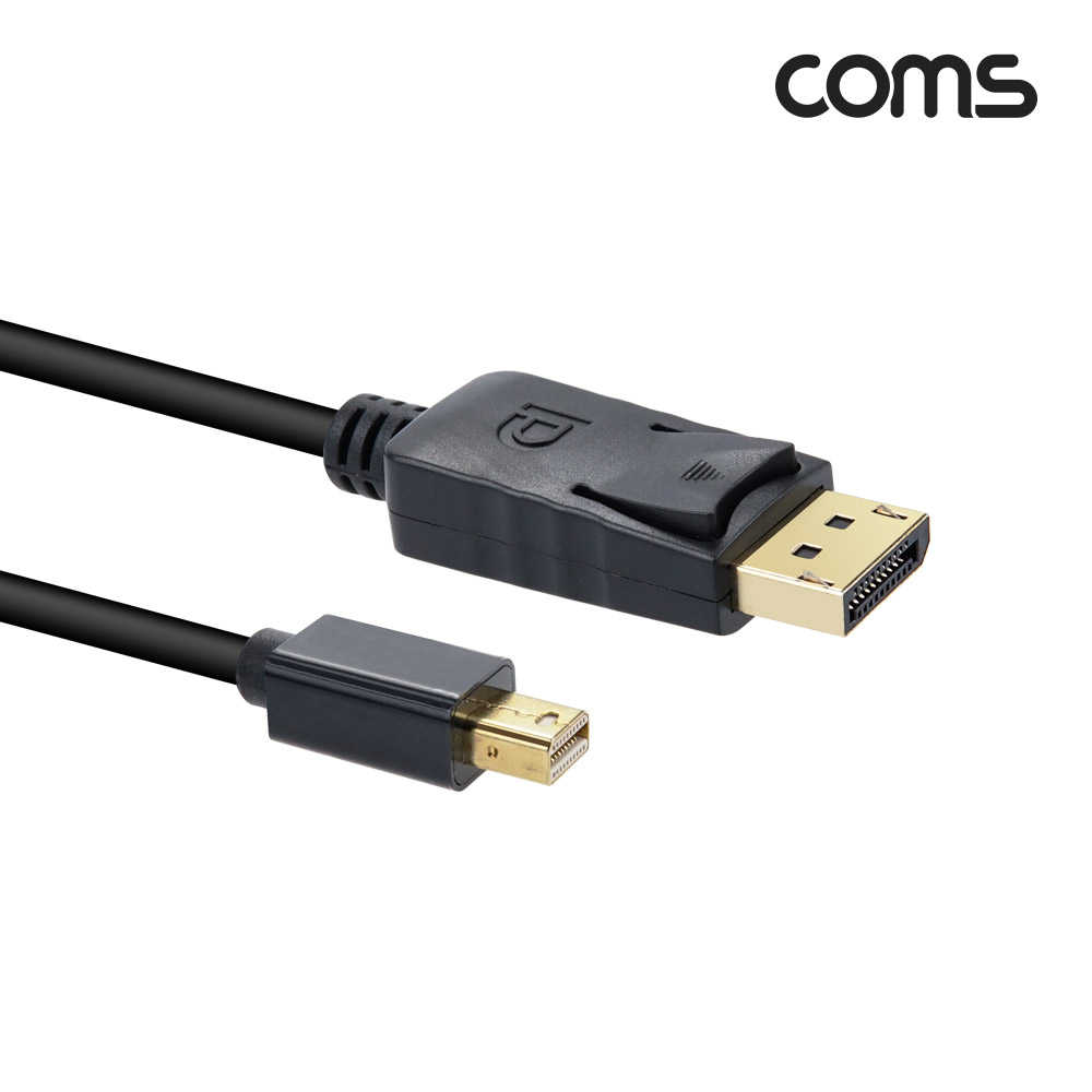 Coms 디스플레이 포트(Mini DP 변환) 케이블 1.8M 미니 DispayPort V1.4