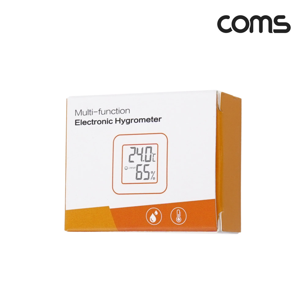 Coms 디지털 온습도계, -10 ~ +70도, 실내, 냉장고, 미니