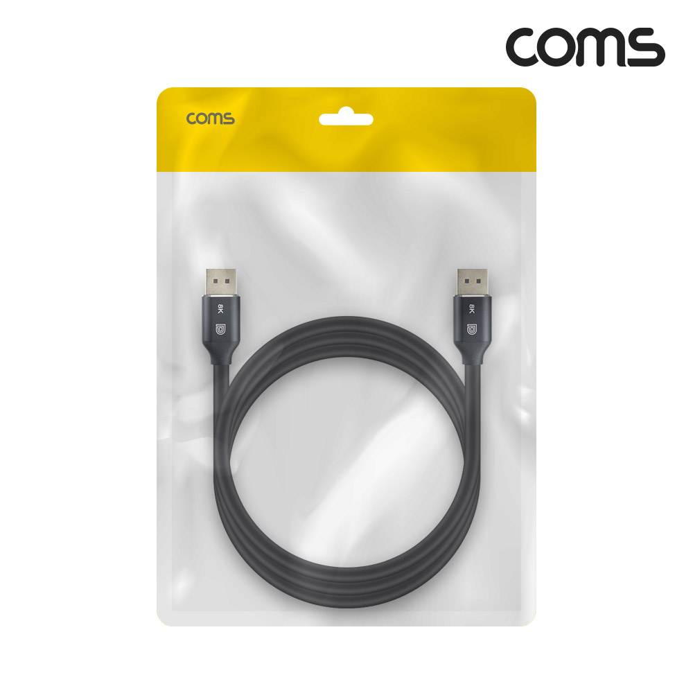 Coms 8K 디스플레이포트 케이블 1.5M DP 1.4V 8K@60Hz 4K@120Hz UHD DisplayPort M to M