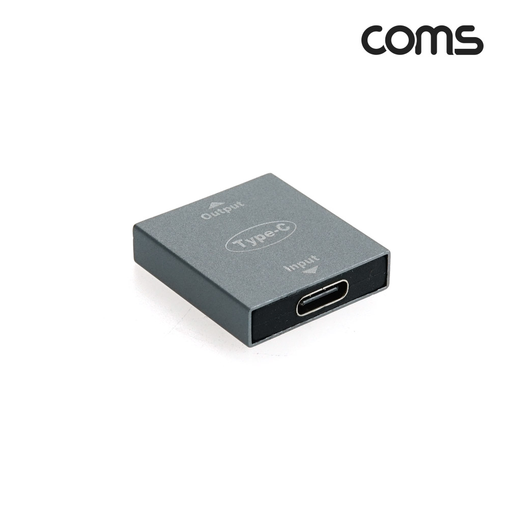 Coms Type C 전원 Y형 젠더, Input/Output x 2, 듀얼, 충전전용, C타입
