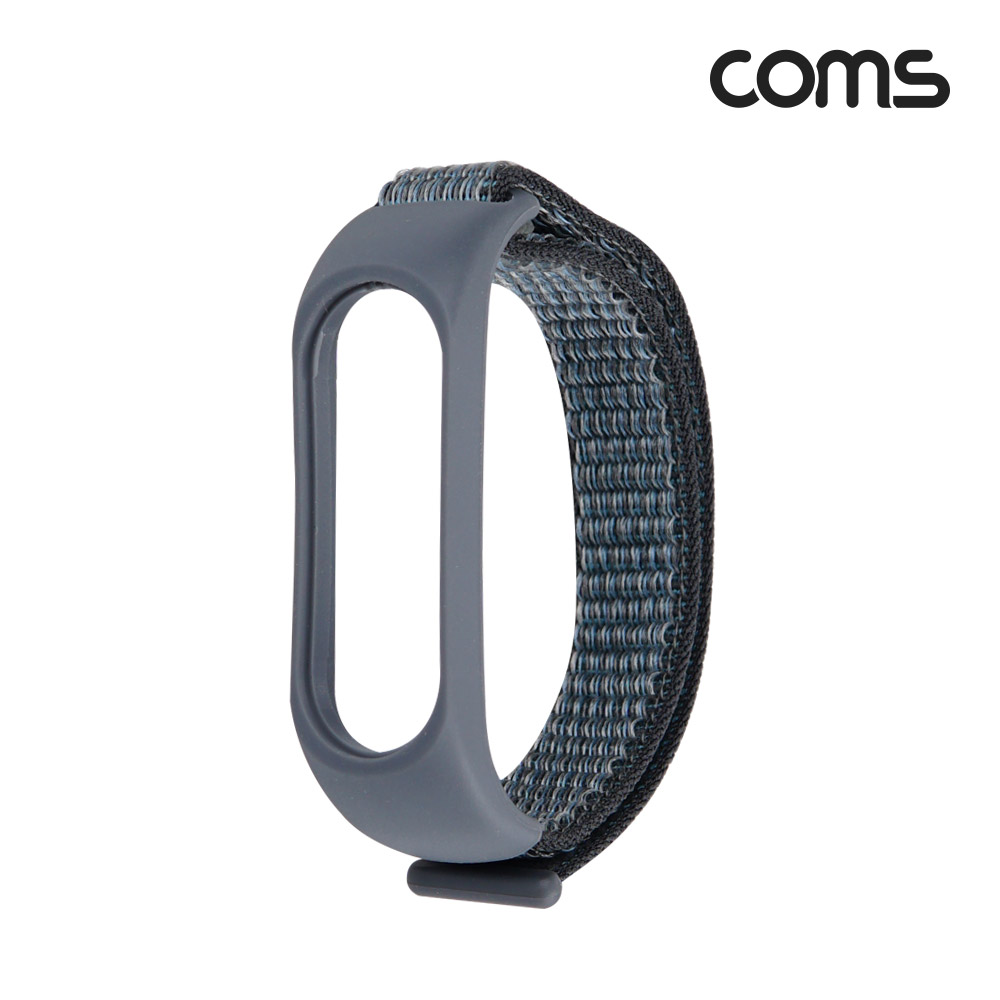 Coms 샤오미 미밴드4,5,6 스트랩 케이스, 손목밴드형 시계줄, Blue, 스포츠 레저 아웃도어, 실리콘