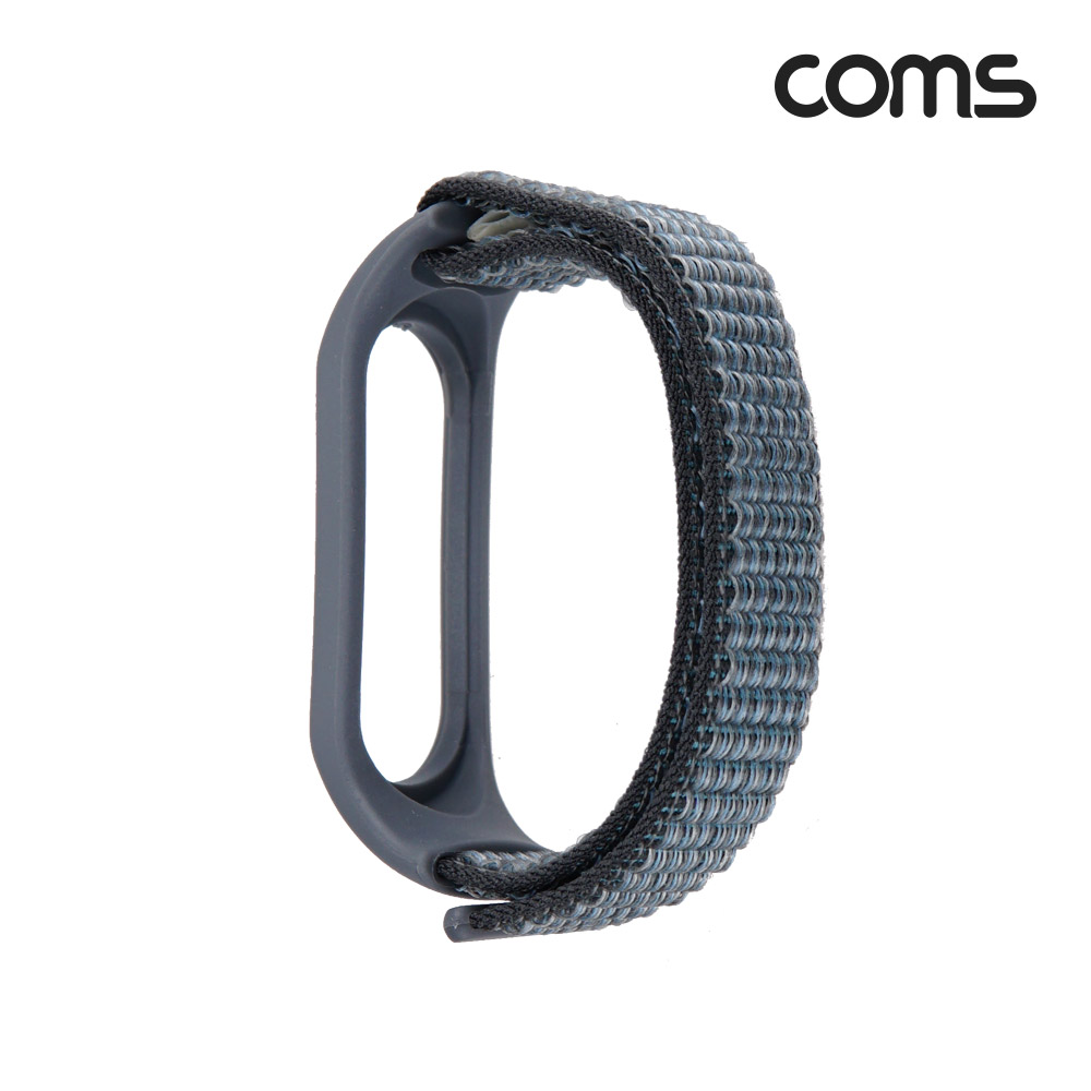 Coms 샤오미 미밴드4,5,6 스트랩 케이스, 손목밴드형 시계줄, Blue, 스포츠 레저 아웃도어, 실리콘