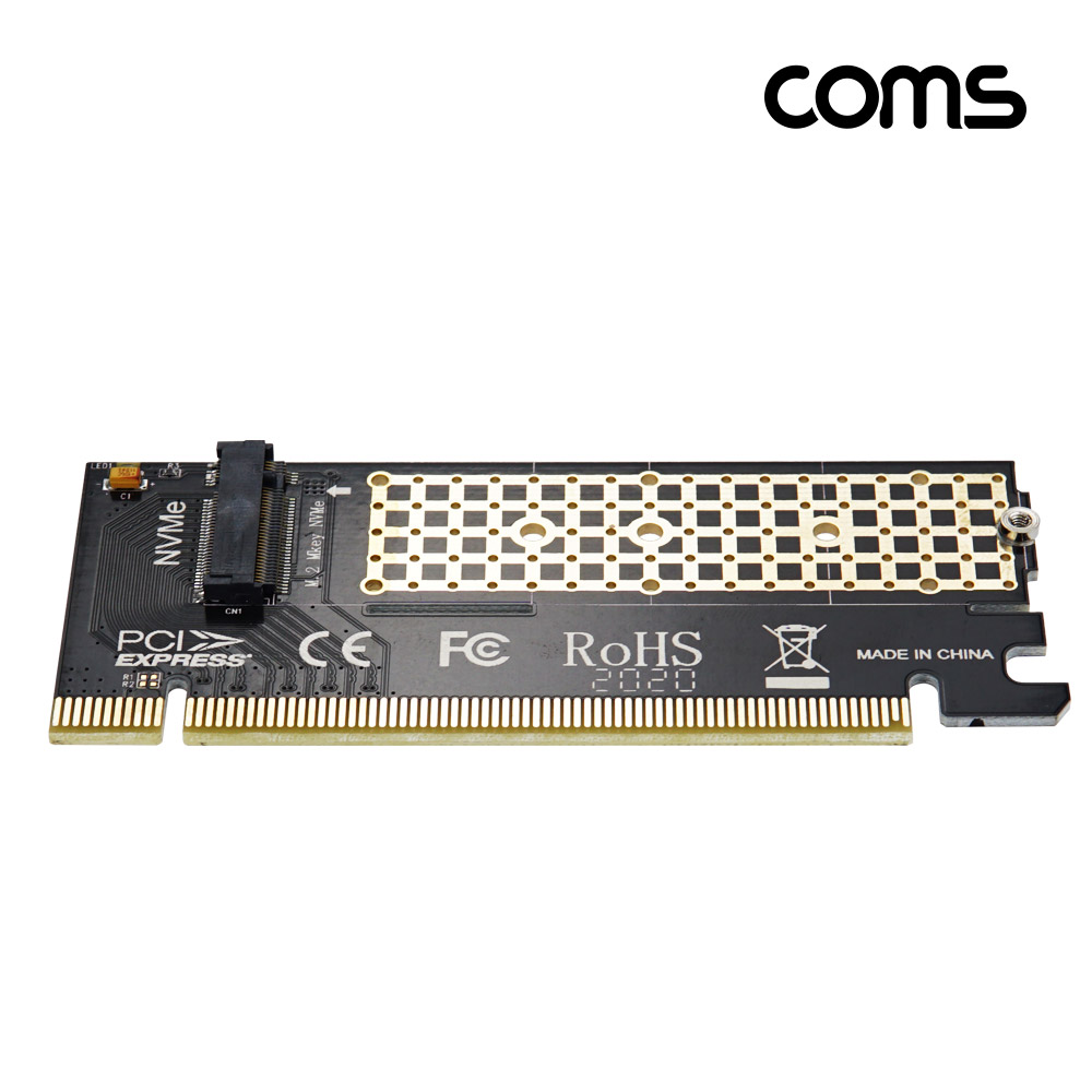 Coms Express PCI 변환 아답터(M.2 NVME)  M.2 to PCI-E 16X / KEY M / 어댑터