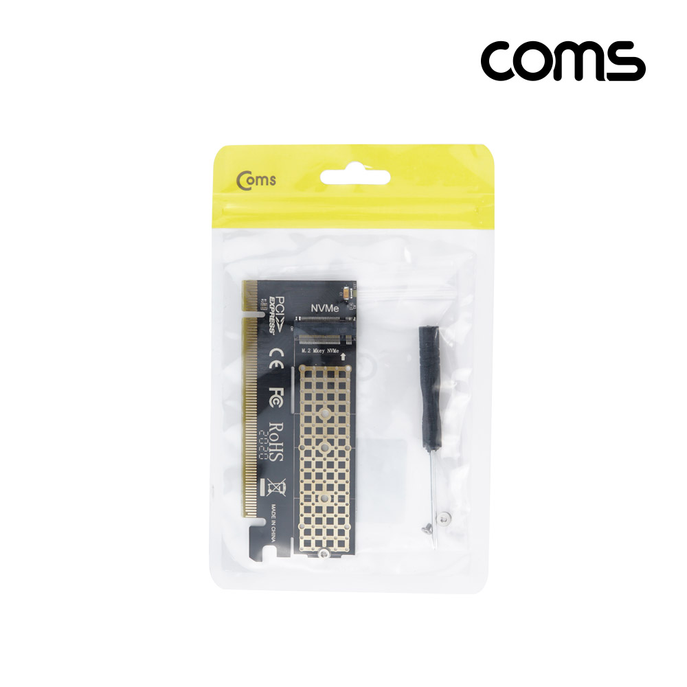 Coms Express PCI 변환 아답터(M.2 NVME)  M.2 to PCI-E 16X / KEY M / 어댑터