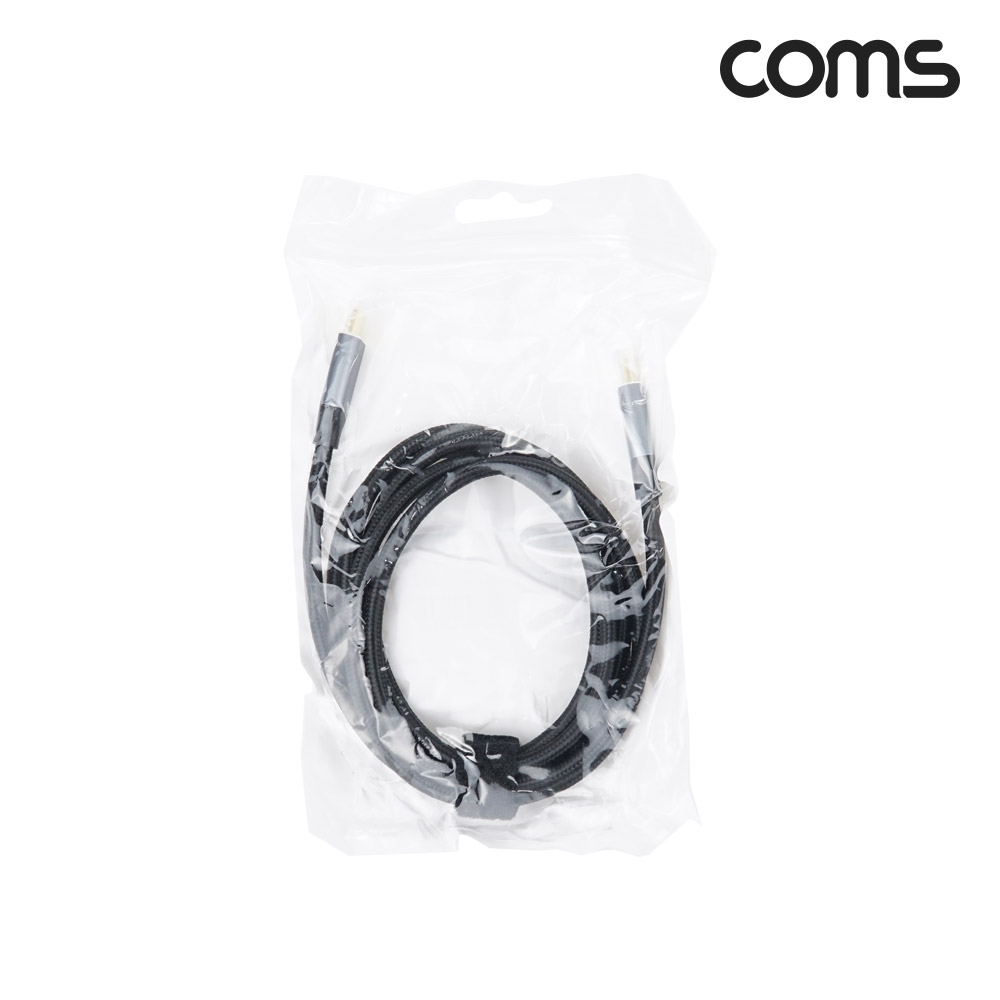 Coms USB 3.1(Type C) 케이블(M/M) 1.5M GEN2 10Gbps C타입 Metal/Black