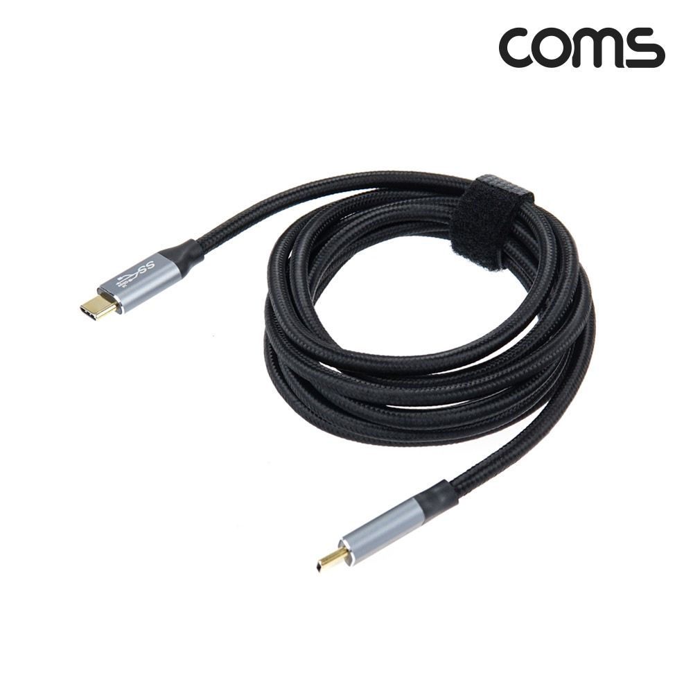 Coms USB 3.1(Type C) 케이블(M/M) 2M GEN2 10Gbps C타입 Metal/Black