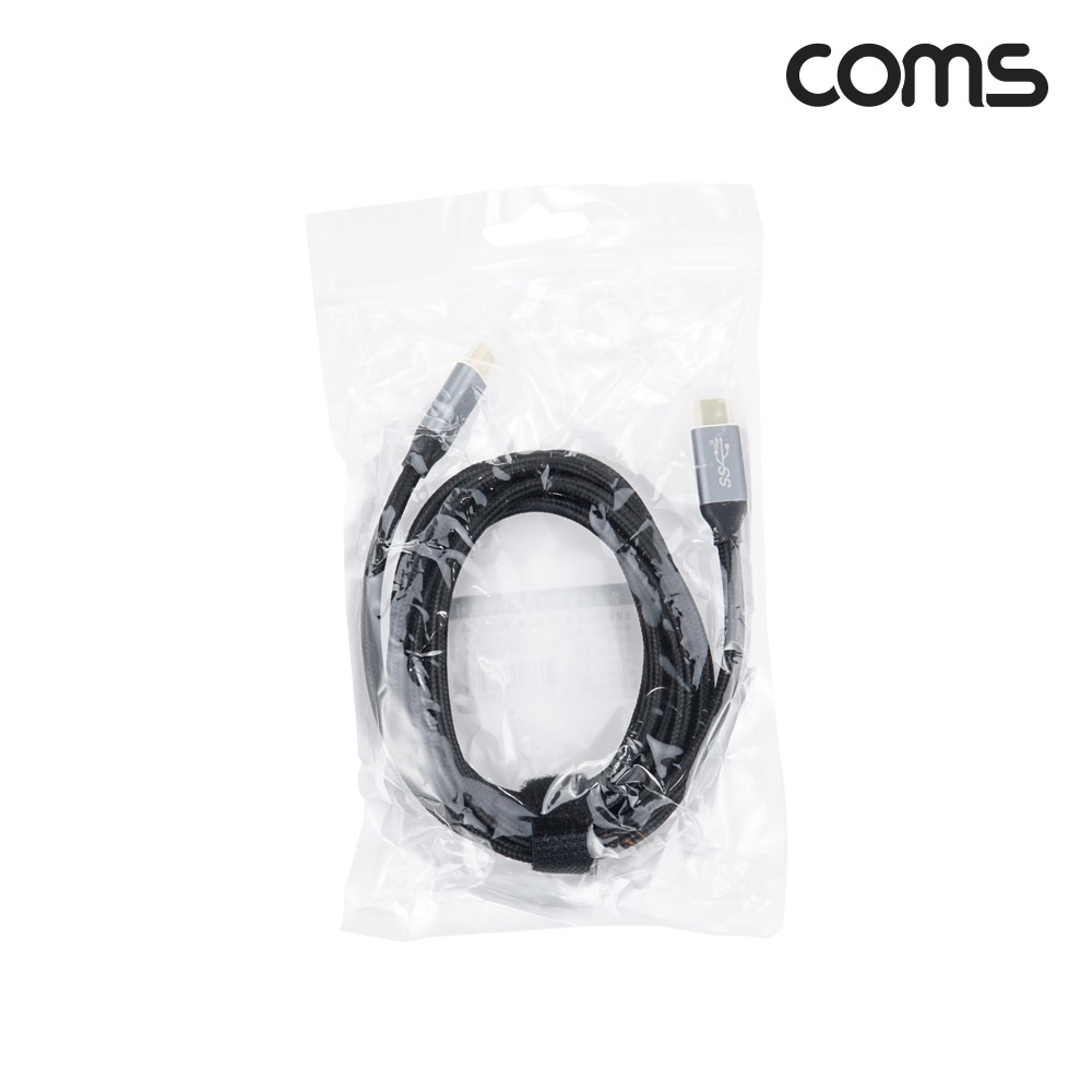 Coms USB 3.1(Type C) 케이블(M/M) 2M GEN2 10Gbps C타입 Metal/Black