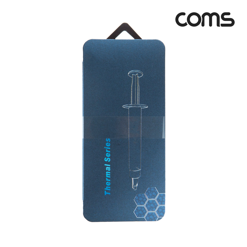 Coms 쿨러 구리스 세트 2g Gray 주사기형 써멀패드 CPU GPU 구리판 컴파운드