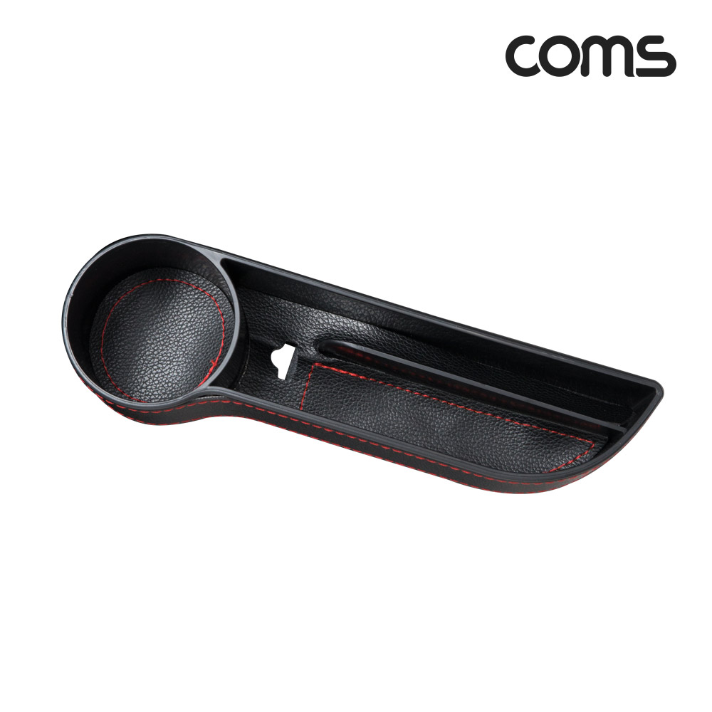 Coms 차량용 멀티 수납 사이드 포켓, 자동차 좌석 틈새 정리, 수납함, 보관홀더, 컵홀더