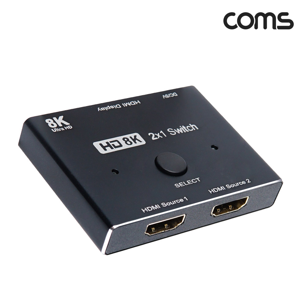Coms HDMI 선택기, 입력2x1, 출력1x2, 8K4K@30hz