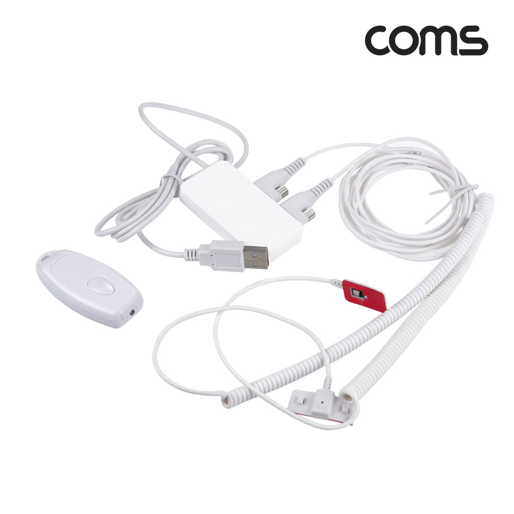 Coms 휴대폰 도난방지 알람 센서 케이블, 리모컨, 스마트폰 태블릿