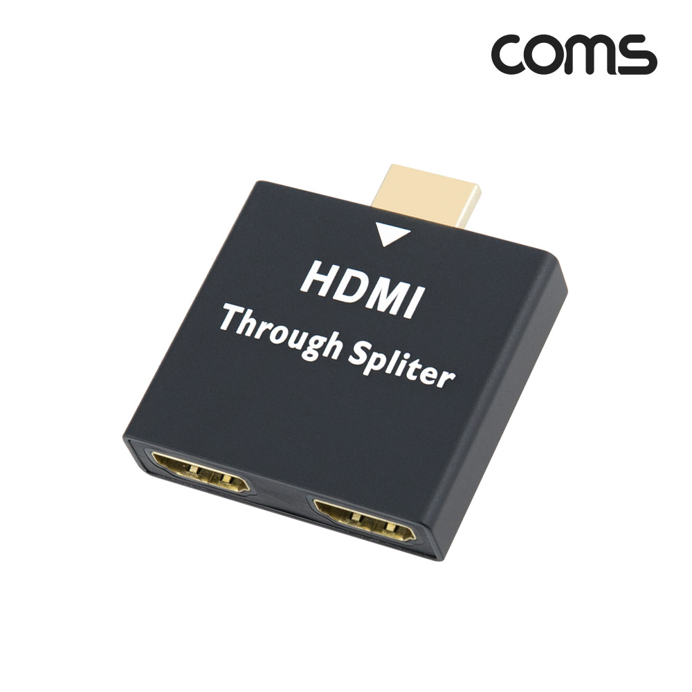 Coms HDMI 무전원 분배기(1:2) 근거리 전용, 일체형, HDMI(M)/HDMI(F)x2