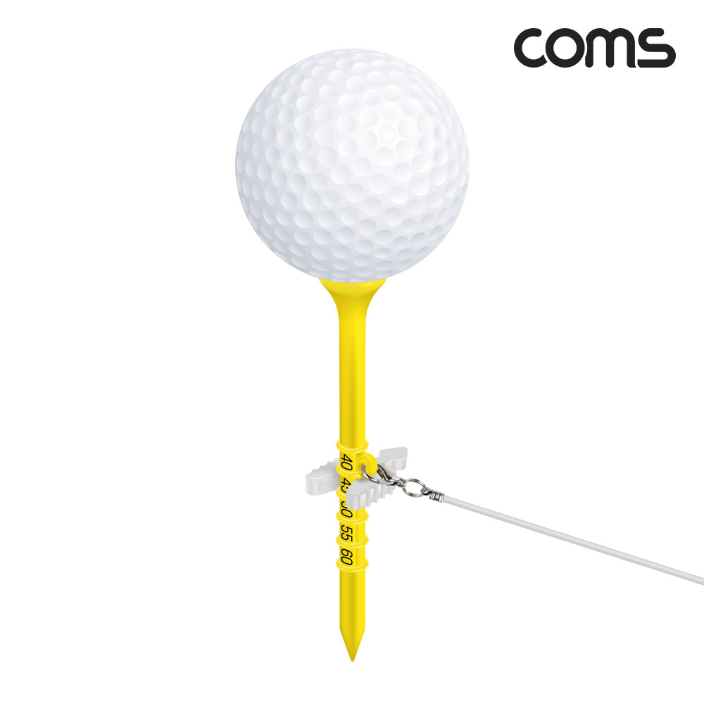Coms 높이조절 골프티 40mm~60mm 5단계 맞춤 티높이 조절 GT-4060 높이조절골프티 2개 기본제공