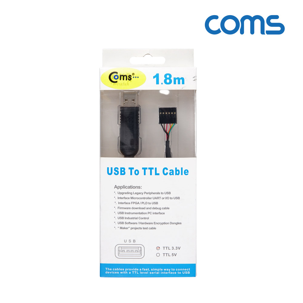 Coms USB to TTL(6P Housing) 3.3V 케이블 1.8M