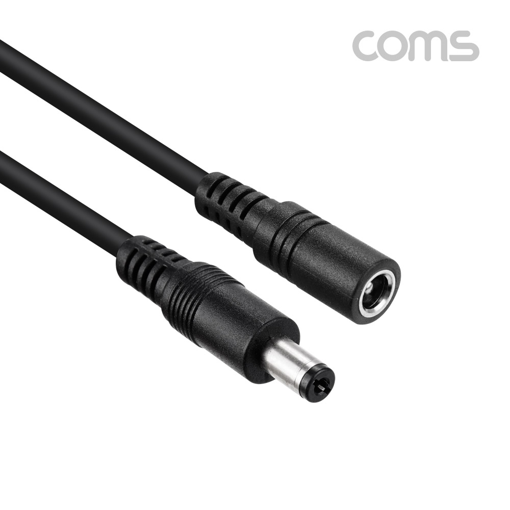 Coms DC 전원 연장 케이블 (DC M F 외경5.5/내경2.1) 2M 케이블