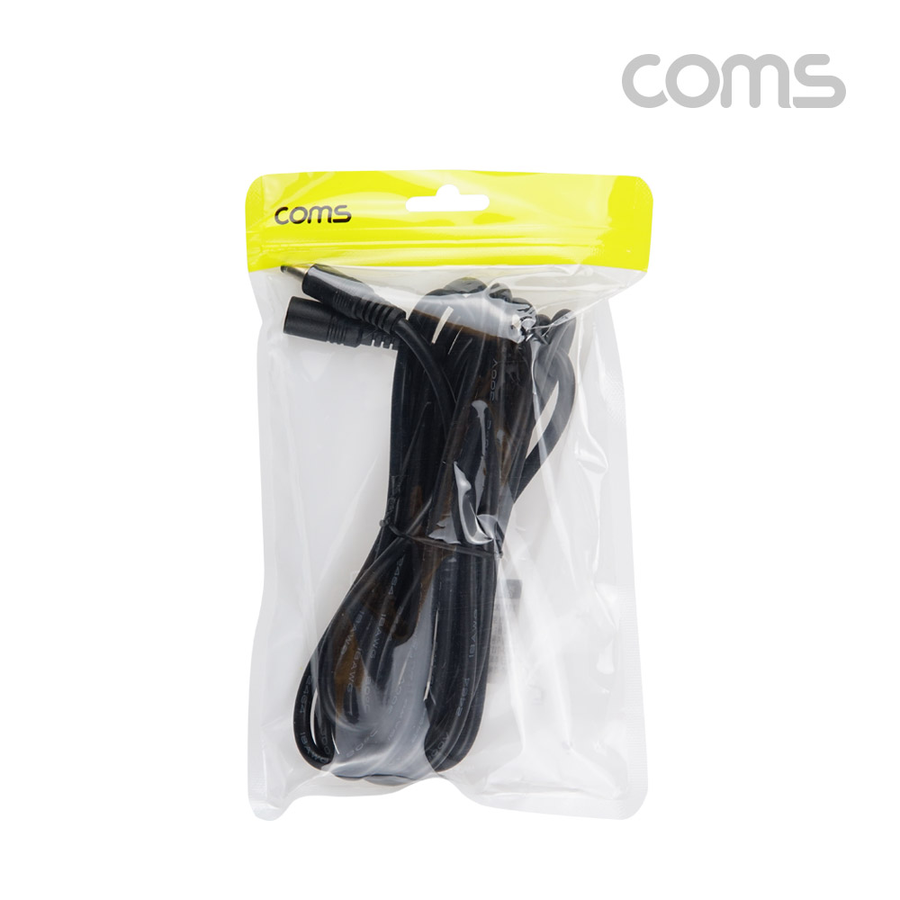 Coms DC 전원 연장 케이블 (DC M F 외경5.5/내경2.1) 2M 케이블