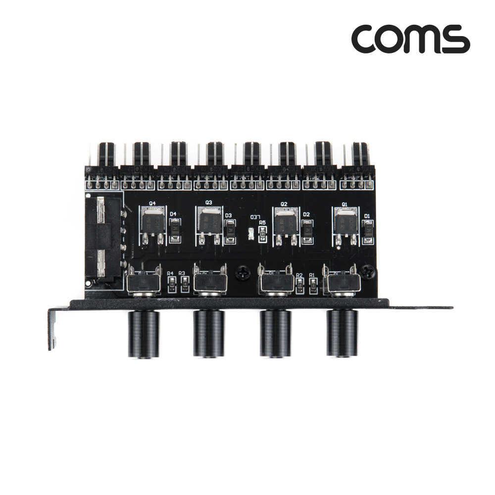 Coms 쿨러 팬 속도 조절기, 전원(12V) 분배 변환기, IDE 전원 to 4P x 6, 다이얼 4EA
