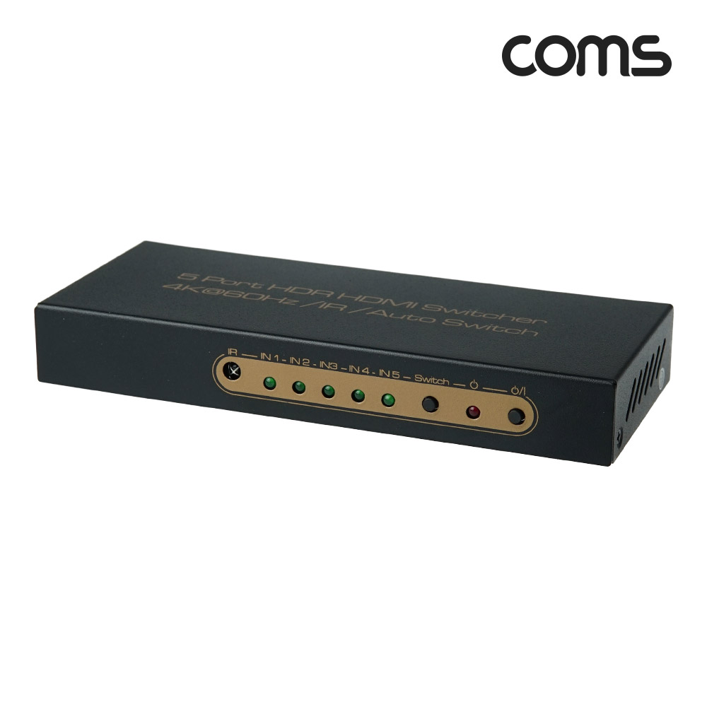 Coms HDMI 2.0 5x1 선택기 셀렉터 4K@60Hz 3D HDR