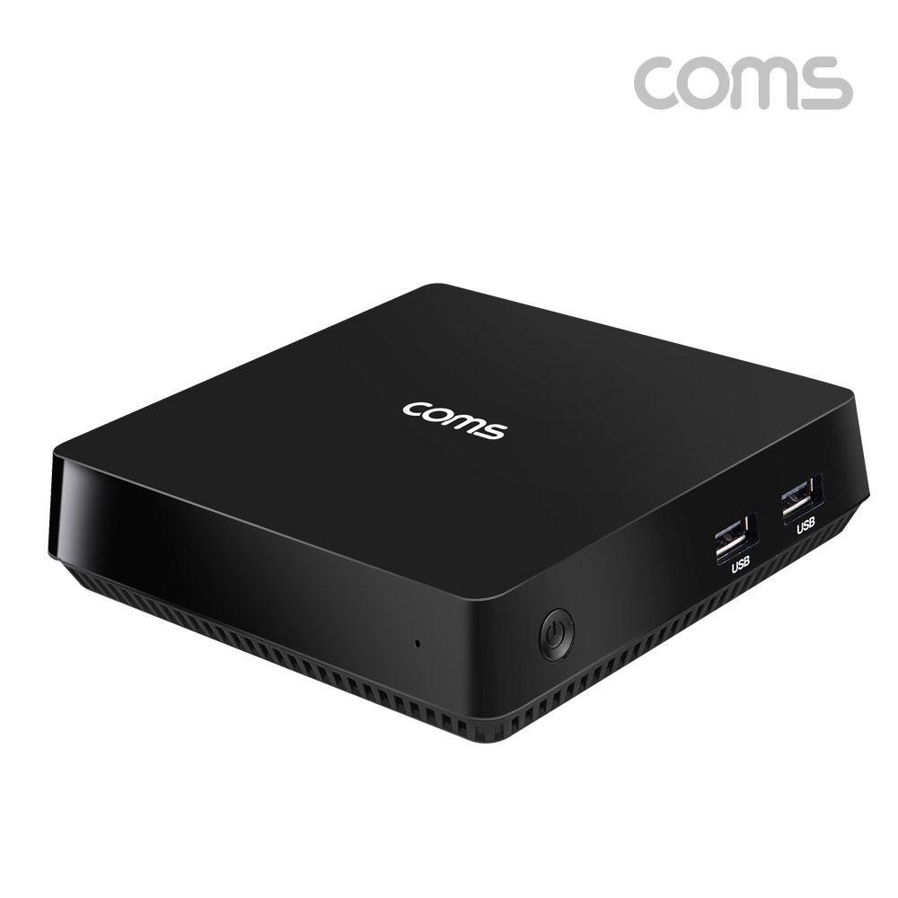Coms 초소형 미니 PC, 소형 컴퓨터, 정품 윈도우 win 10 포함, 무소음, HDMI/VGA, 5G/2.4G WiFi, 무선 블루투스 4.0, 외부 SATA HDD 2TB 장착가능, USB 3.0, 유선 랜 RJ45,사무용, 가정용, PC가 반드시 필요한 업무공간용, 문서작업, 온라인 강의