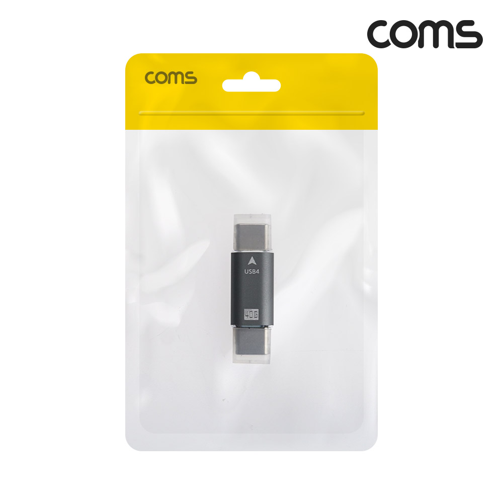 Coms USB 4.0 GEN3 C타입 to C타입 PD 고속충전 젠더 100W E-Marker 이마커 최대 40Gbps Type C