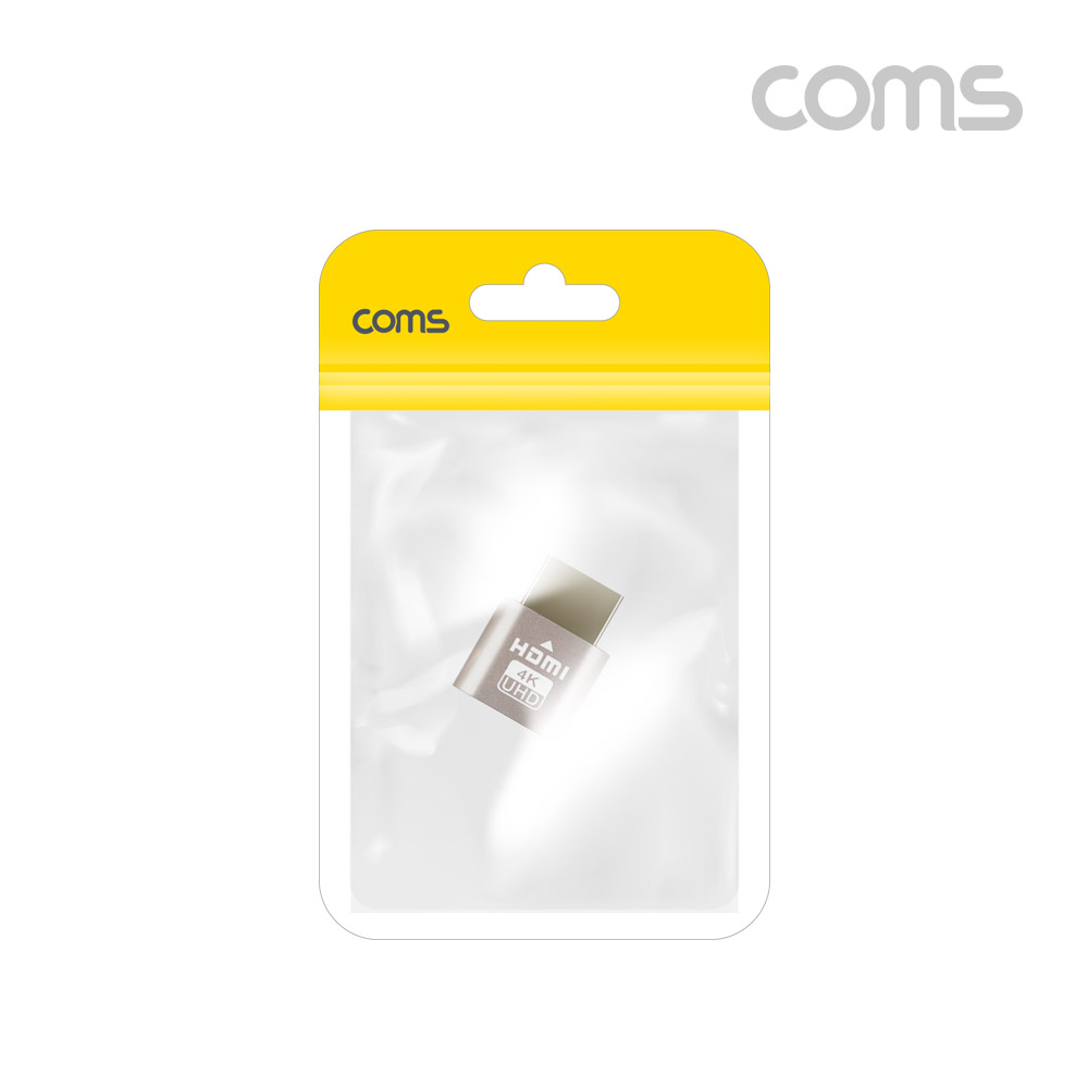 Coms HDMI 모니터 더미 플러그 가상 디스플레이 어댑터 에뮬레이터 채굴, 4K@60Hz, 비트코인 원격제어