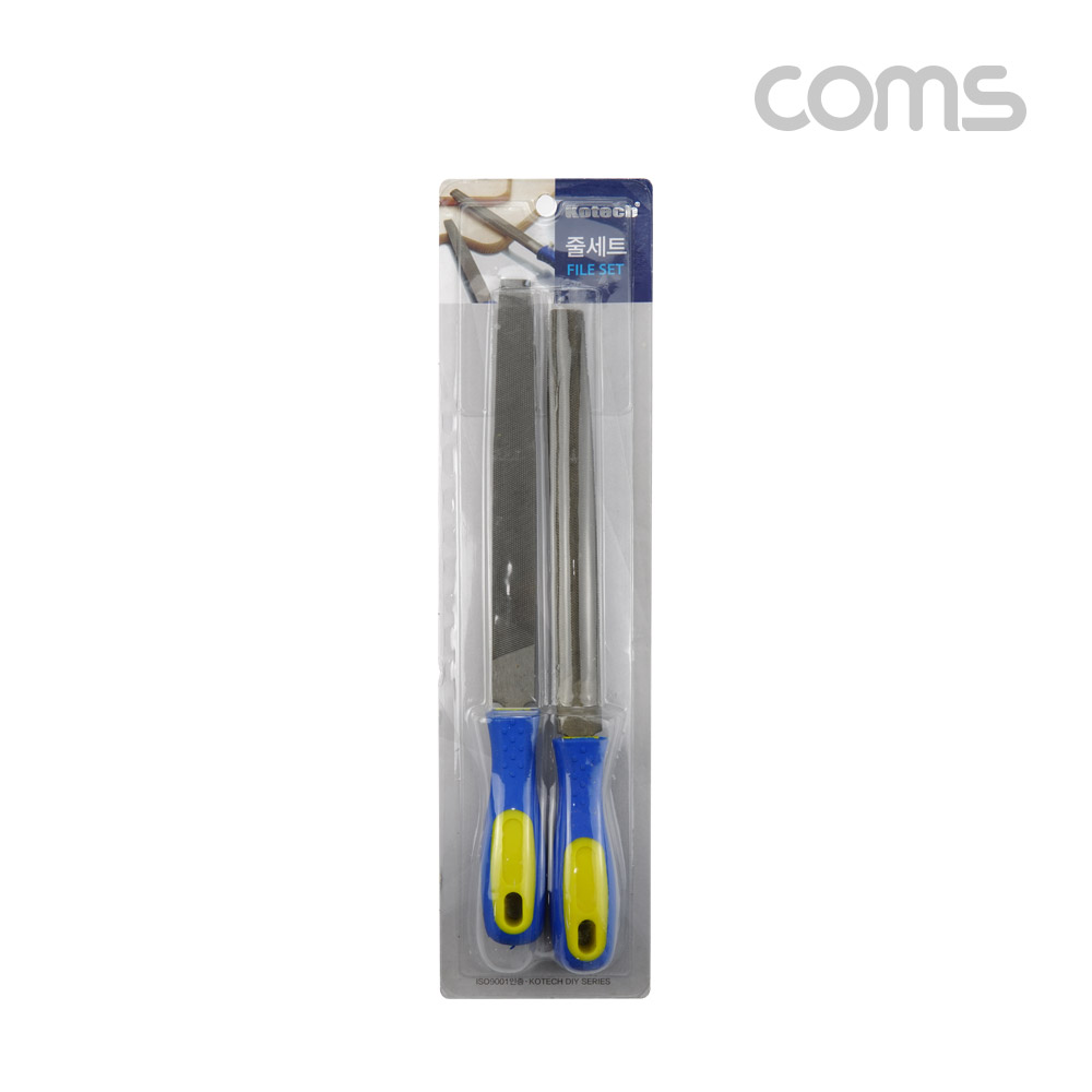Coms 다듬질용 줄세트, 다듬줄 세트 2pcs, 야스리, 공구줄, 쇠줄, 310mm(K-2047)