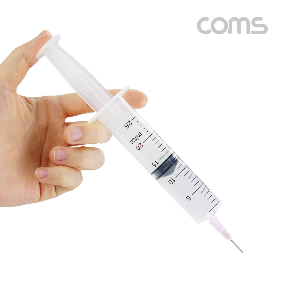 Coms 플라스틱 주사기 25ml, 다목적, 다용도