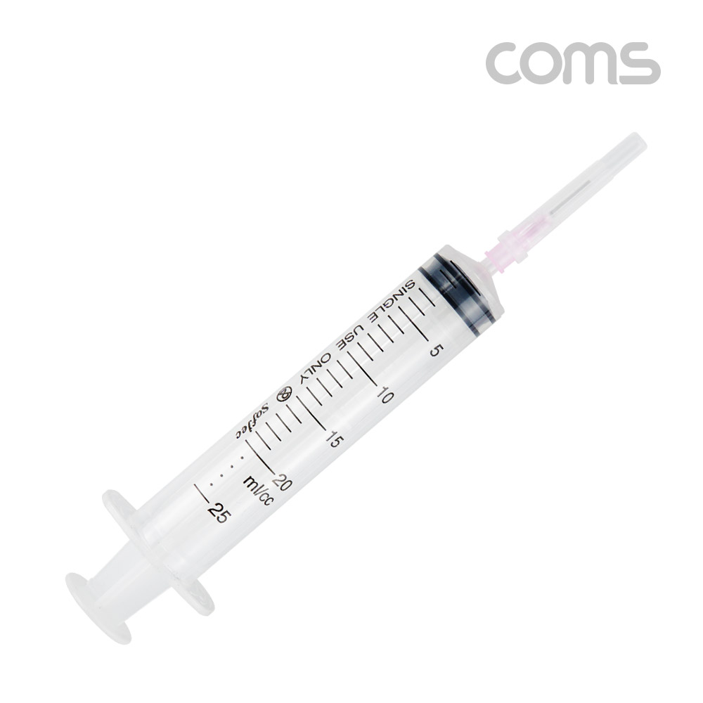 Coms 플라스틱 주사기 25ml, 다목적, 다용도