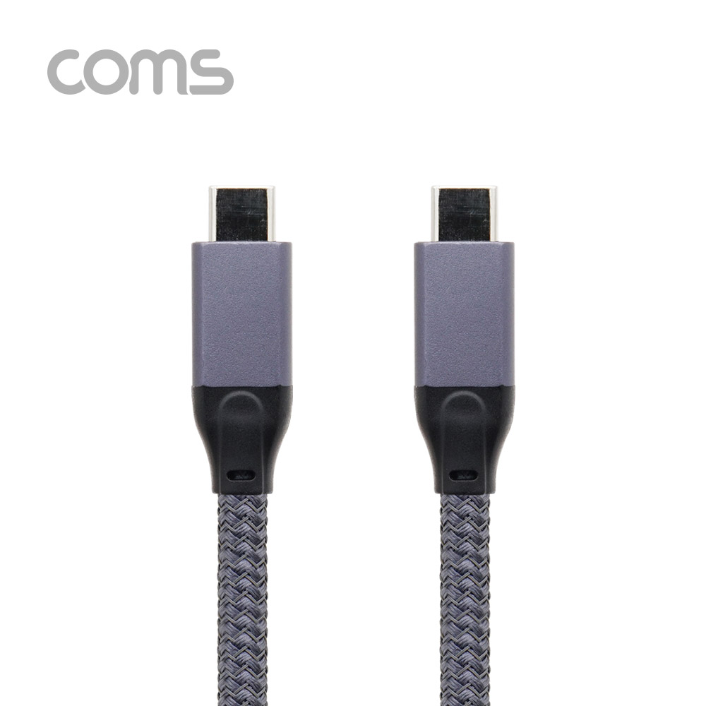 Coms USB 3.1(Type C) 케이블 (M/M) / 고속충전(3A) / 1M / Metal